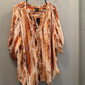 Worthington Woman’s  1x 3/4 sleeve blouse